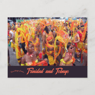Karneval in Trinidad und Tobago Postkarte