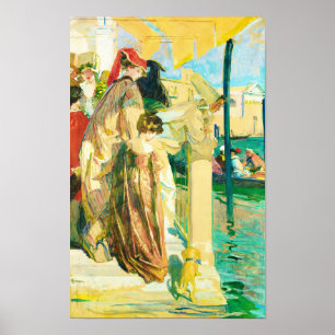 Karneval in Venedig, Lucien Simon Poster