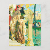 Karneval in Venedig, Lucien Simon Postkarte (Vorderseite)