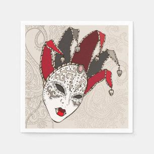 Karneval-Karnevals-Masken-Papierservietten Serviette