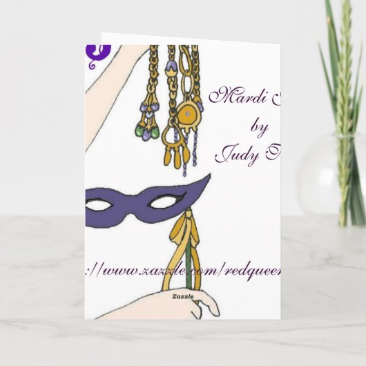 Karneval-Karte Karte (Rückseite)