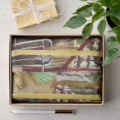 Karneval Karussell Pferde 20x30 Decoupage Seidenpapier (Geschenk)