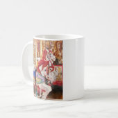 Karneval - Karussell Pferde Kaffeetasse (Vorderseite Links)