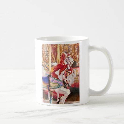 Karneval - Karussell Pferde Kaffeetasse (Rechts)