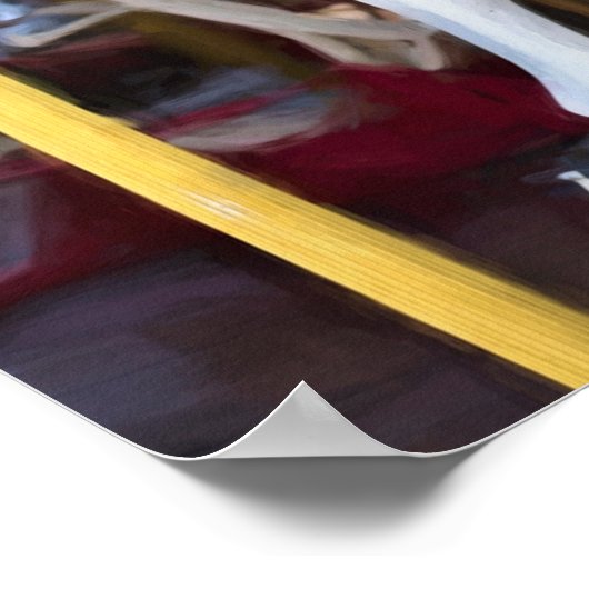 Karneval Karussell Pferde Poster (Ecke)