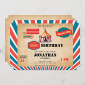 Karneval | KINDERGEBURTSTAG Einladung (Vorne/Hinten)