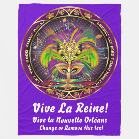 Karneval-Königin 1Blanket 30" x40" 50" x60" 60" Fleecedecke (Vorderseite)