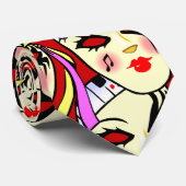 Karneval-Krawatte Krawatte (Gerollt)