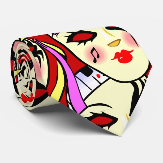 Karneval-Krawatte Krawatte (Gerollt)