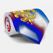 Karneval-Krawatten 2 wild u. verrückte Krawatte (Gerollt)