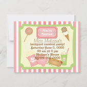 Karneval-Leckereien Einladung (Vorderseite)