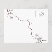 Karneval, Libellen, Bäume Postkarte (Rückseite)