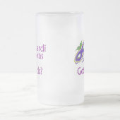 Karneval-lila Maske Mattglas Bierglas (Mittel)