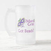 Karneval-lila Maske Mattglas Bierglas (Links)
