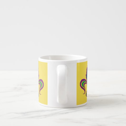 Karneval-Lilie Espressotasse (Rückseite)