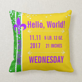 Karneval-Lilie NOLA Geburts-Notfall | Kissen