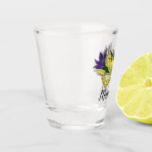 Karneval-Maske Ihr Text Schnapsglas (Links)