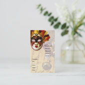 Karneval-Maske, Schauspieler u. Theater Visitenkarte (Stehend Vorderseite)