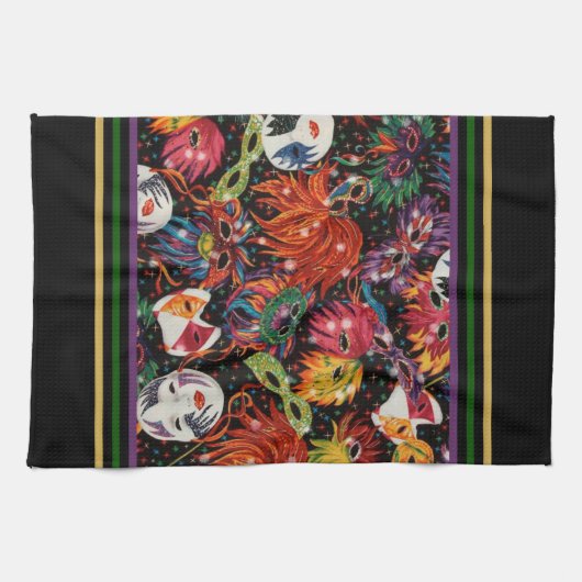 Karneval-Masken 2 Handtuch (Horizontal)