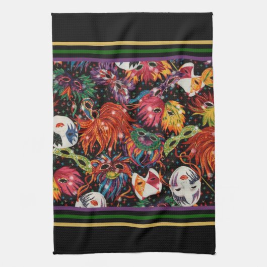 Karneval-Masken 2 Handtuch (Vertikal)