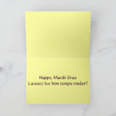 Karneval-Masken-Karte Karte (Innenseite)