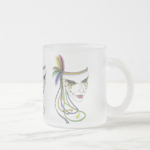 Karneval-Masken-mattierte Tasse