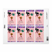 KARNEVAL-MASKERADE Confetti-Edelsteinmonogramm (Vorne)