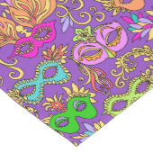 Karneval-Maskerade maskiert helles lila Grün Mittelgroßer Tischläufer (Ecke)