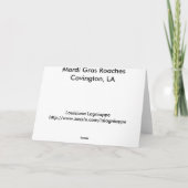 Karneval-maskierenhinterwellen Karte (Rückseite)