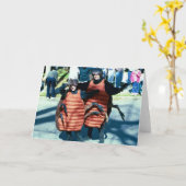 Karneval-maskierenhinterwellen Karte (Gelbe Blume)