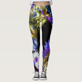 Karneval maskiert diy das Blumenmuster Leggings (Vorderseite)