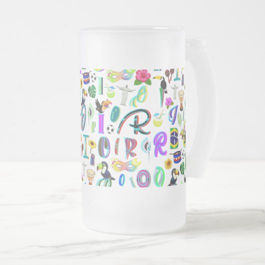 Karneval Mattglas Bierglas (VorderseiteRechts)