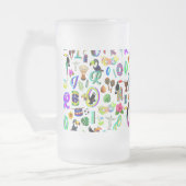 Karneval Mattglas Bierglas (Links)