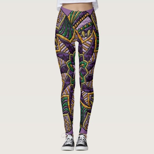 Karneval-Medaillon Leggings (Vorderseite)