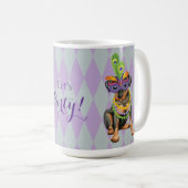 Karneval-Minuten-Button Kaffeetasse (VorderseiteRechts)