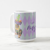 Karneval-Minuten-Button Kaffeetasse (Vorderseite Links)