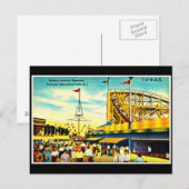 Karneval mit Postkarte/Vergnügung-3 Postkarte (Vorne/Hinten)