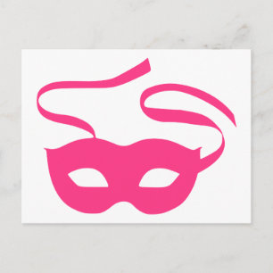 Karneval mit Theatermaske Postkarte