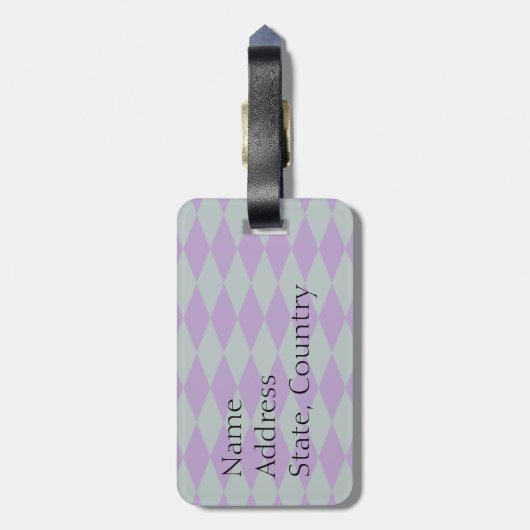 Karneval-Mops Gepäckanhänger (Rückseite vertikal)