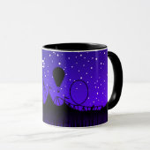 Karneval Nacht Sommermesse schwarz blau Tasse (VorderseiteRechts)