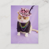 Karneval, New Orleans, Rio de Janeiro Visitenkarte (Rückseite)