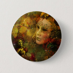 Karneval - New- Orleanskarneval-Pracht Button