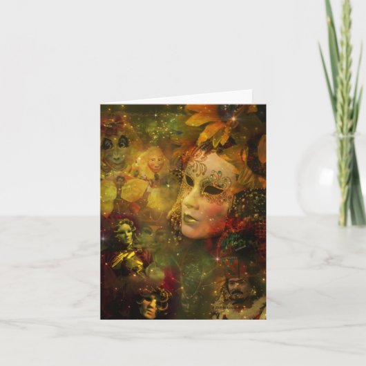 Karneval - New- Orleanskarneval-Pracht Karte (Vorderseite)