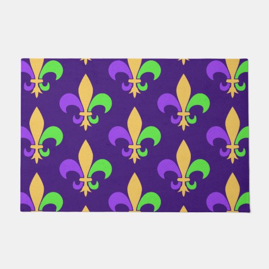 Karneval-New- OrleansLilie lila Fußmatte (Vorderseite)