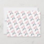 Karneval Niedliche Geburtstag Budget Vielen Dank Mitteilungskarte (Rückseite)