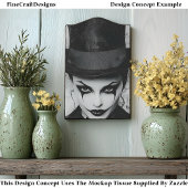 Karneval Noir Abbildung, Vorderseite ergibt CG1B-D Seidenpapier