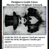 Karneval Noir Abbildung, Vorderseite ergibt CG1B-D Seidenpapier