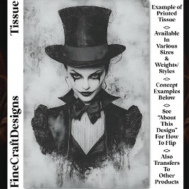 Karneval Noir Abbildung, Vorderseite ergibt CG1B-D Seidenpapier