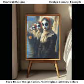 Karneval Noir bemalten Gesichtsfiguren BJ9 Decoupa Seidenpapier