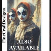 Karneval Noir bemalten Gesichtsfiguren BJ9 Decoupa Seidenpapier